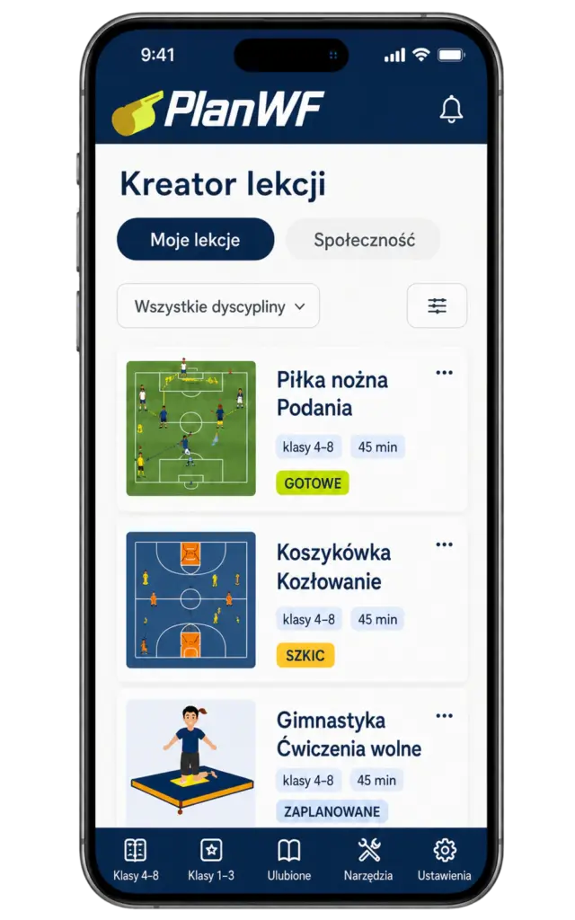 PlanWF – lista konspektów lekcji