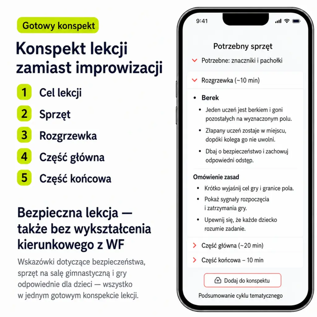 Gotowy konspekt lekcji PlanWF – krok po kroku